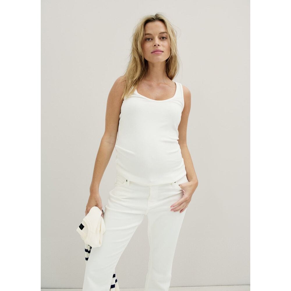 Hatch White Tank Maternity Top